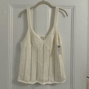 NWT Abercrombie Crochet Knit Tank Top